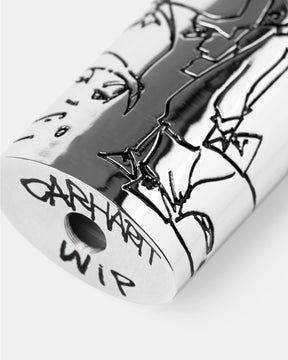 Carhartt Wip Blinkerfluid BIC Metal Lighter Case Silver