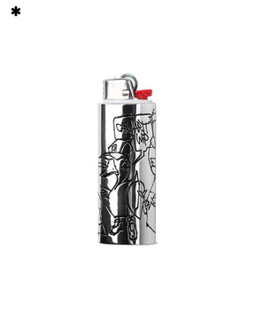 Carhartt Wip Blinkerfluid BIC Metal Lighter Case Silver