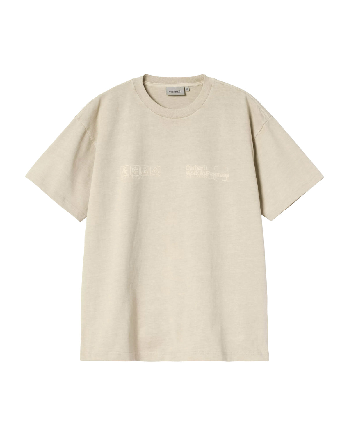 Carhartt Wip Boxed T-Shirt Fleur De Sel garment dyed