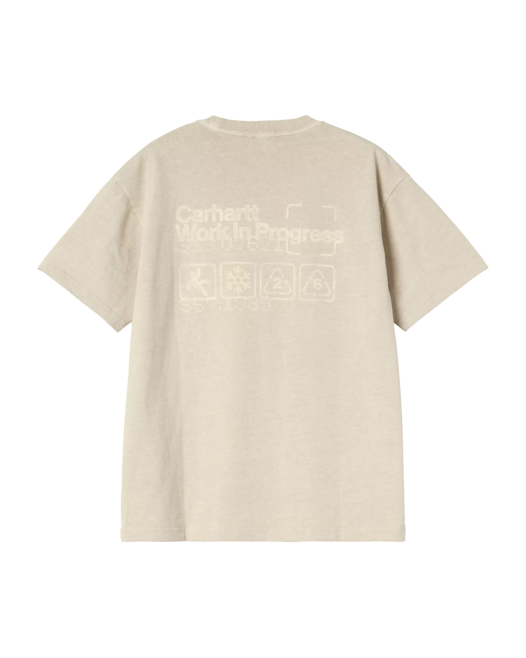 Carhartt Wip Boxed T-Shirt Fleur De Sel garment dyed