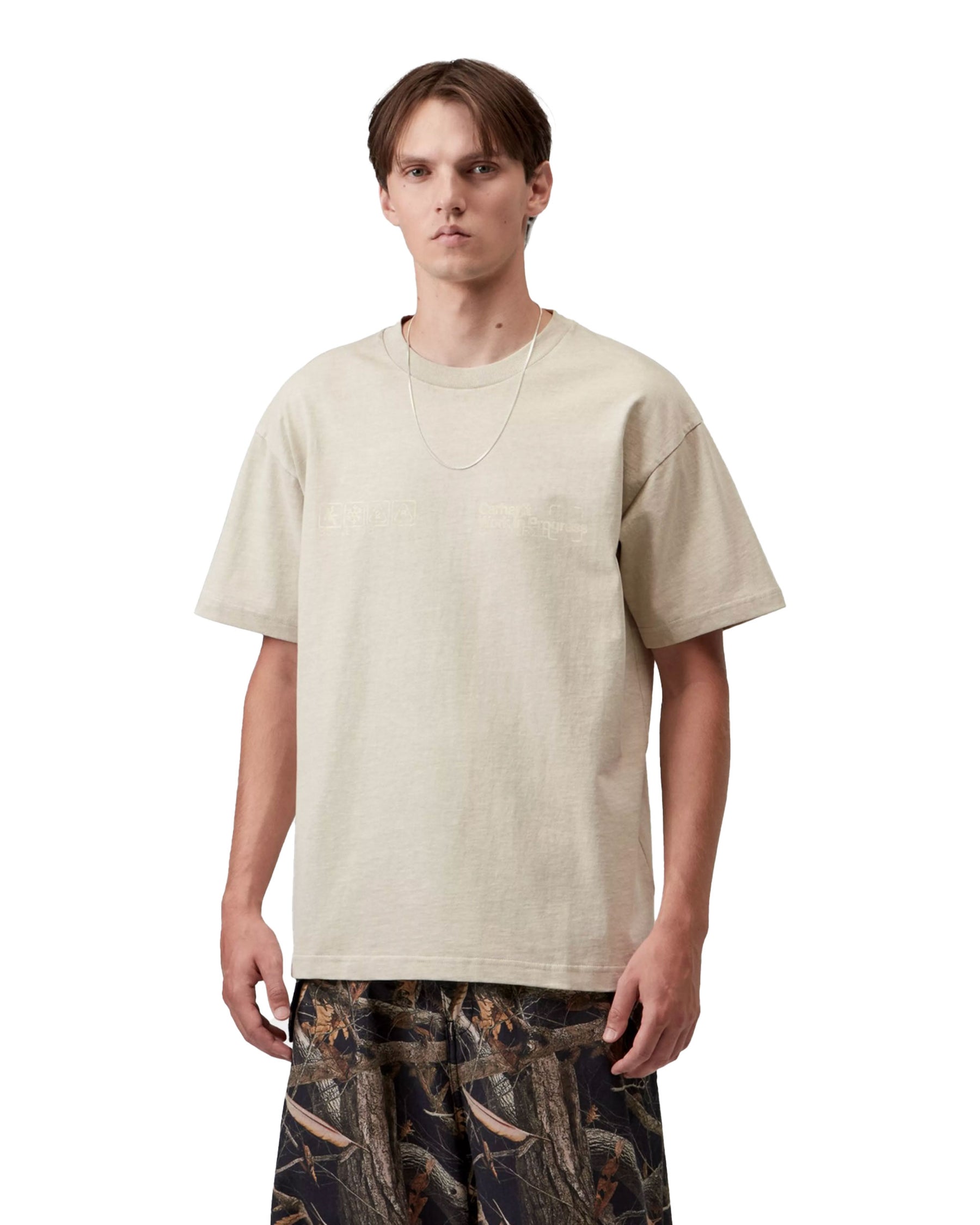 Carhartt Wip Boxed T-Shirt Fleur De Sel garment dyed