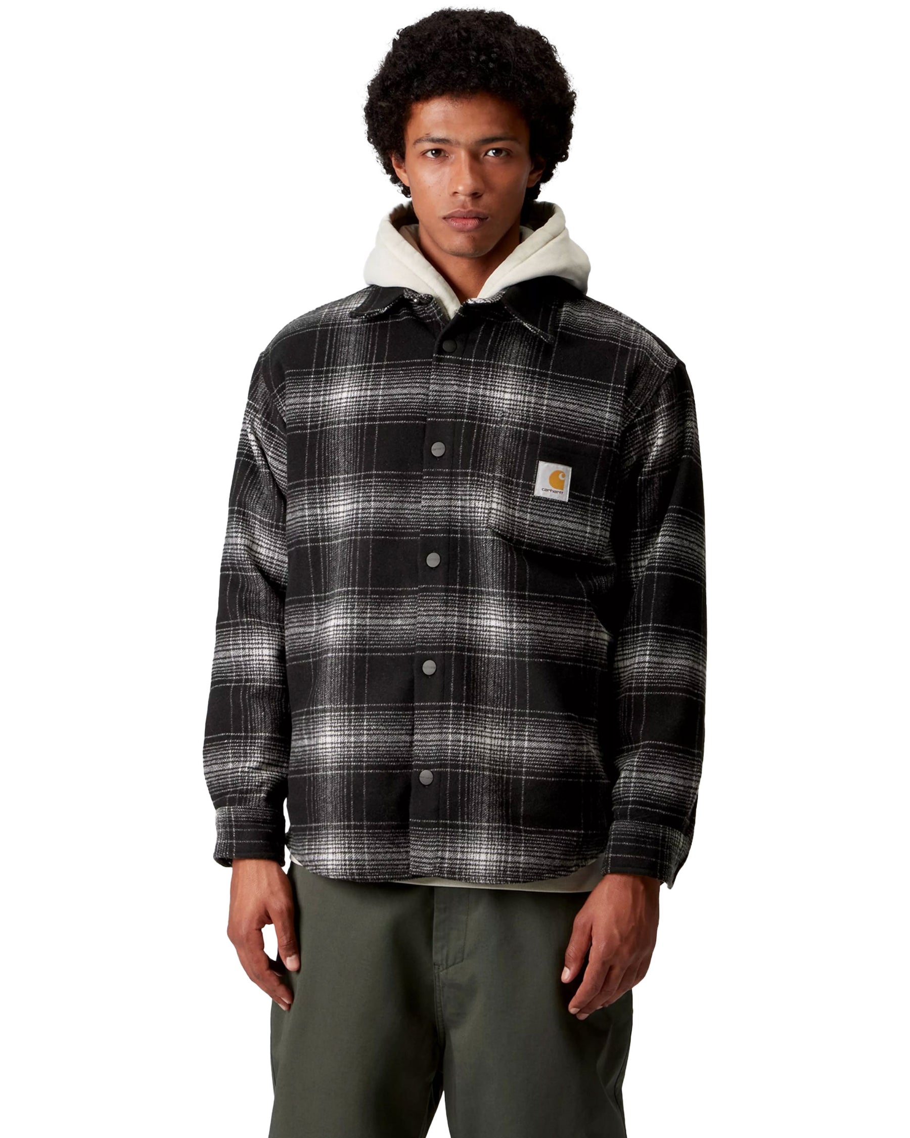 Carhartt Wip Brennan Shirt Jac Brennan Check Black-Wax
