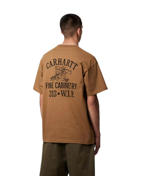 Carhartt Wip Cabinetry T-shirt Hamilton Brown Black