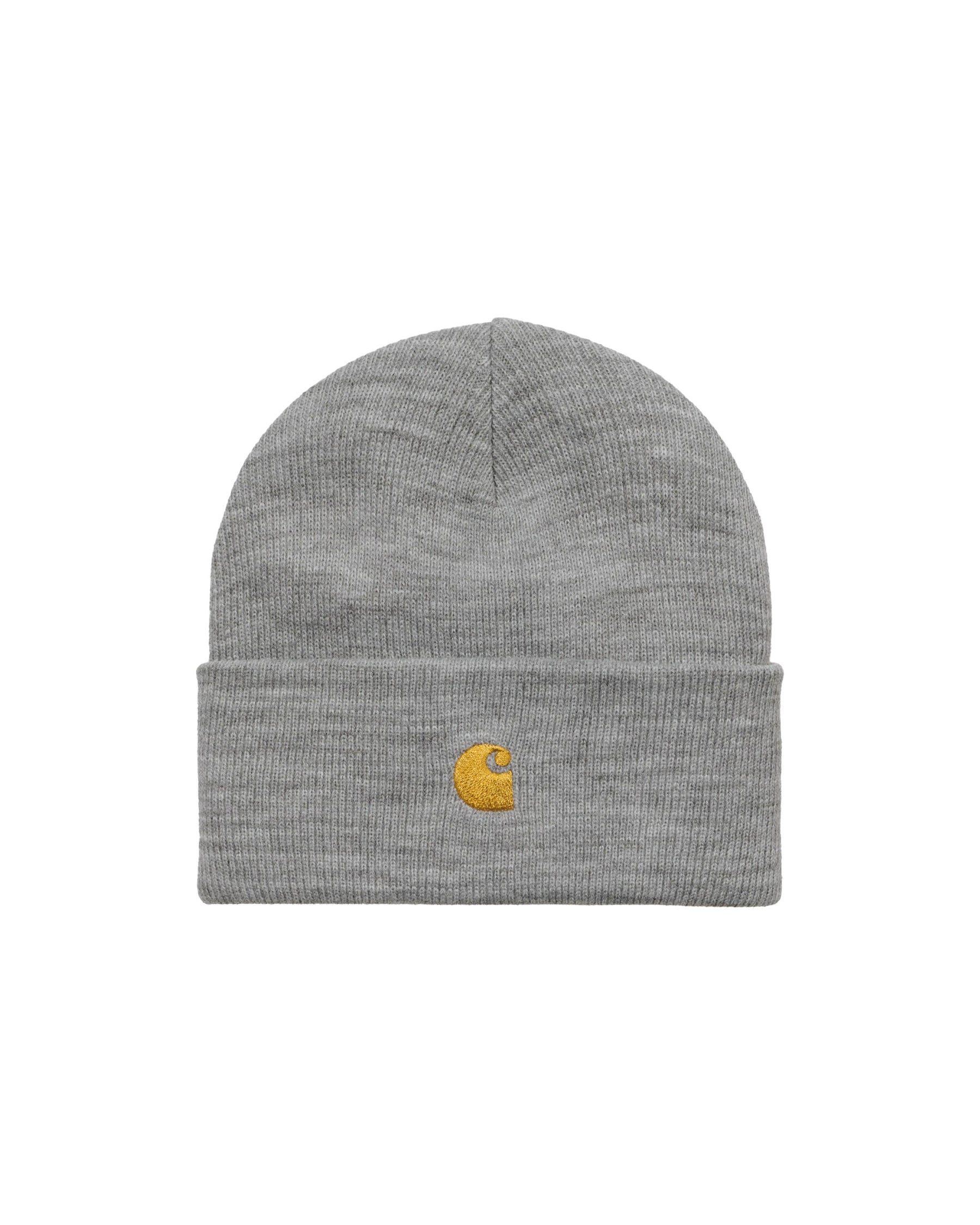 Carhartt Wip Chase Beanie Grey Heather-Gold