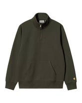 Carhartt Wip Chase Neck Zip Sweat Olive-Gold