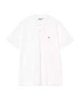 Carhartt Wip Chase Pique Polo Bianco Oro