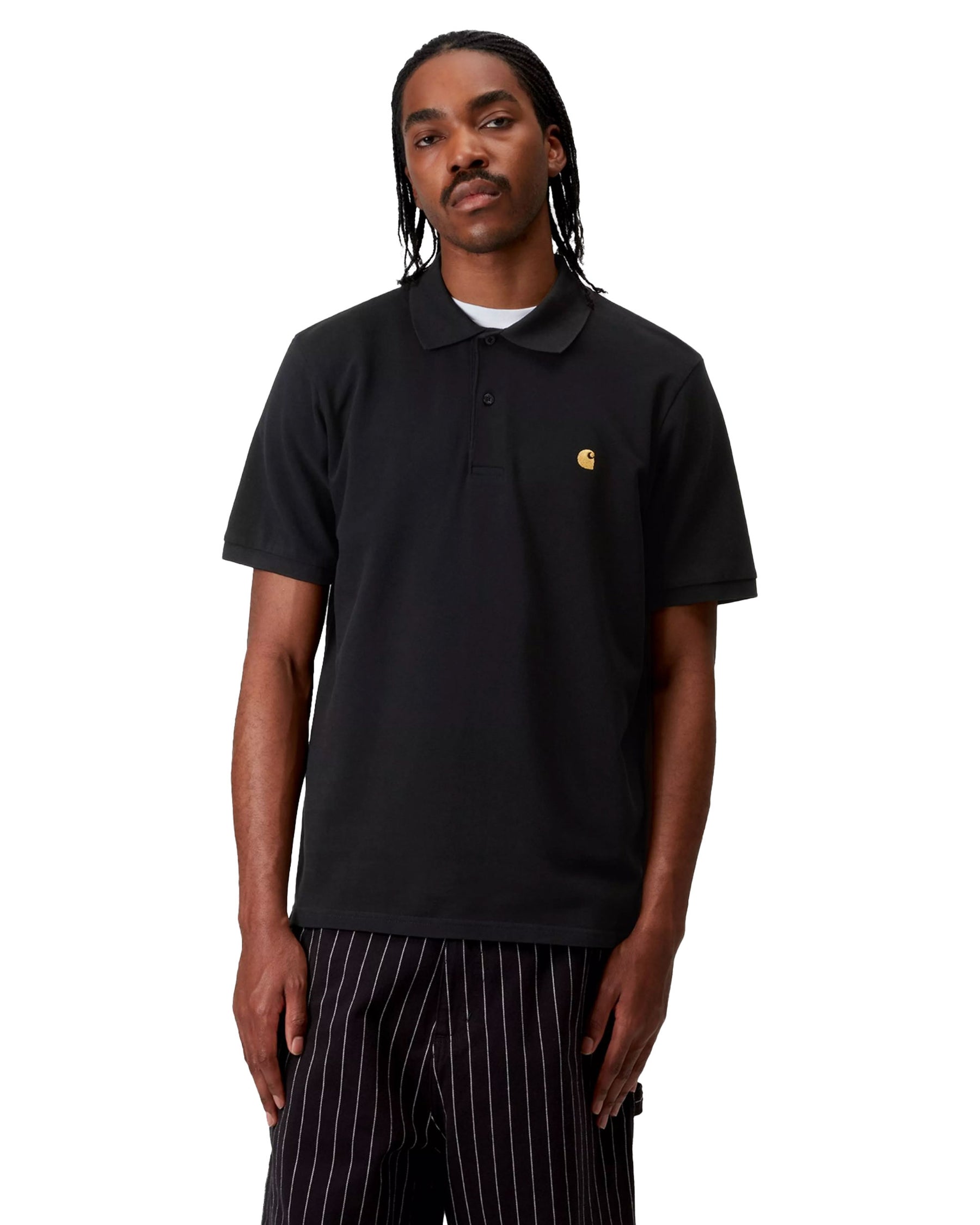 Carhartt Wip Chase Pique Polo Nero