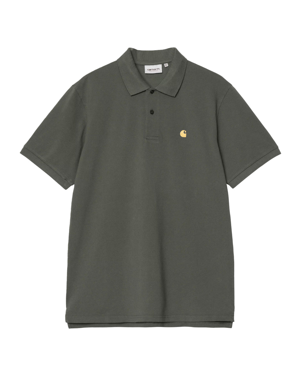 Carhartt Wip Chase Pique Polo Verde Scuro