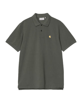 Carhartt Wip Chase Pique Polo Verde Scuro