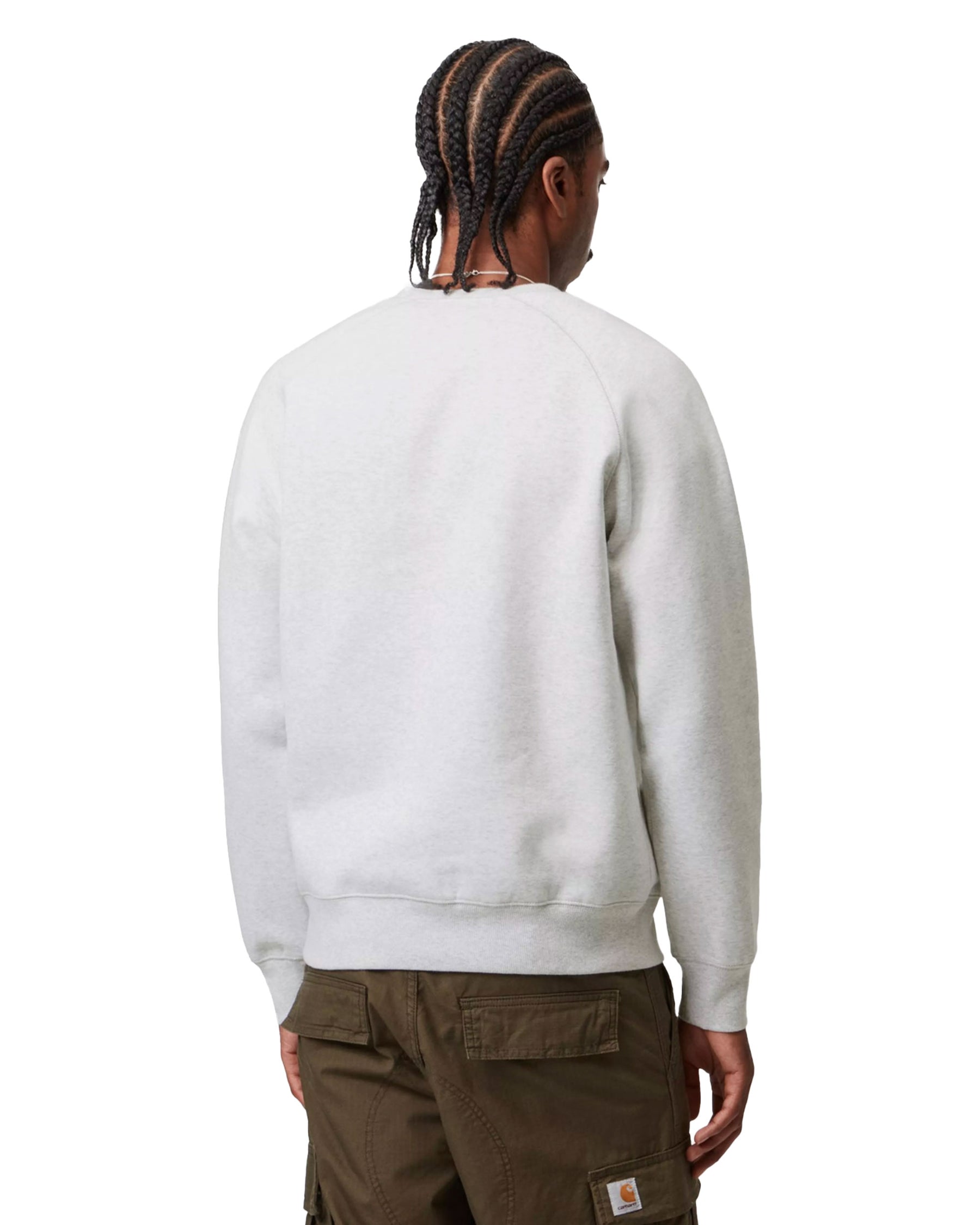 Carhartt Wip Chase Sweat Ash Heather-Gold
