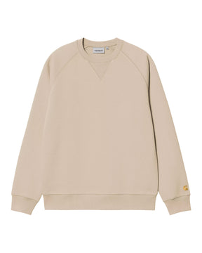 Carhartt Wip Chase Sweat Fleur De Sel-Gold