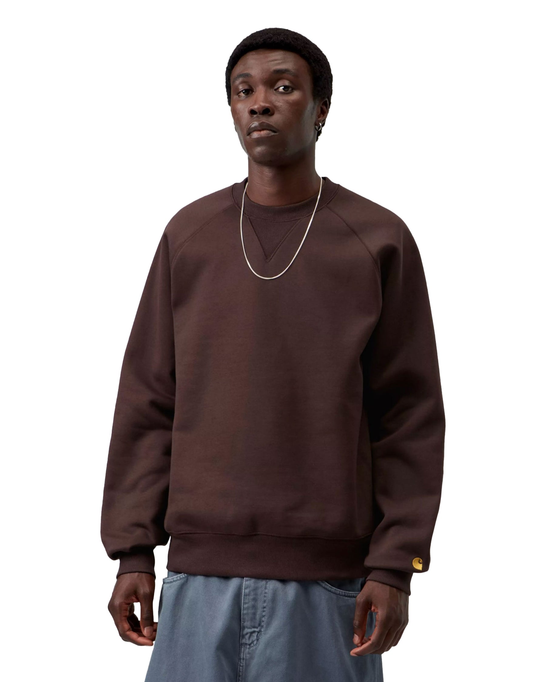 Carhartt Wip Chase Sweat Palisander-Gold
