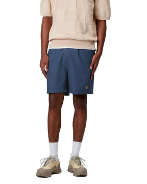Carhartt Wip Chase Swim Trunks Dusky Blue-Gold