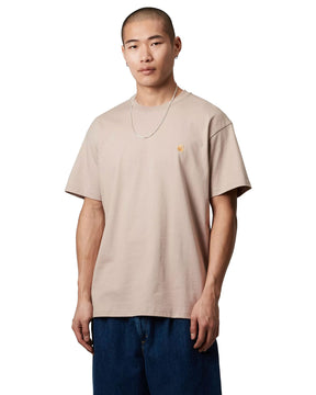 Carhartt Wip Chase T-Shirt Dusky Beige-Gold