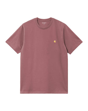 Carhartt Wip Chase T-Shirt Dusky Pink-Gold
