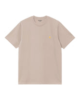Carhartt Wip Chase T-Shirt Fleur De Sel-Gold