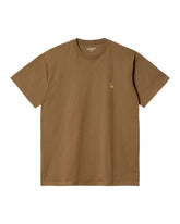 Carhartt Wip Chase T-Shirt Hamilton Brown-Gold