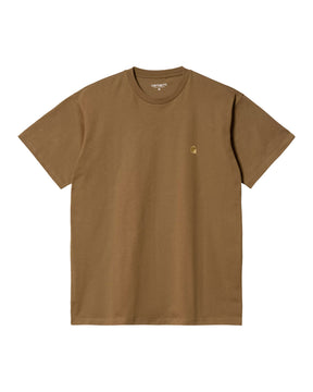 Carhartt Wip Chase T-Shirt Hamilton Brown-Gold