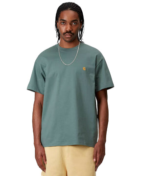 Carhartt Wip Chase T-shirt Silver Pine-Gold