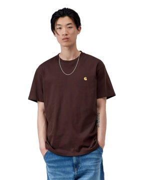 Carhartt Wip Chase T-shirt Palisander-Gold