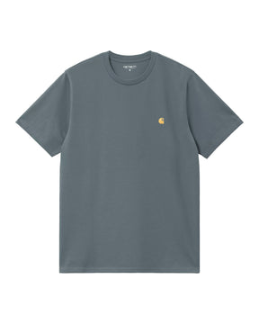 Carhartt Wip Chase Tee Light Blue Gold