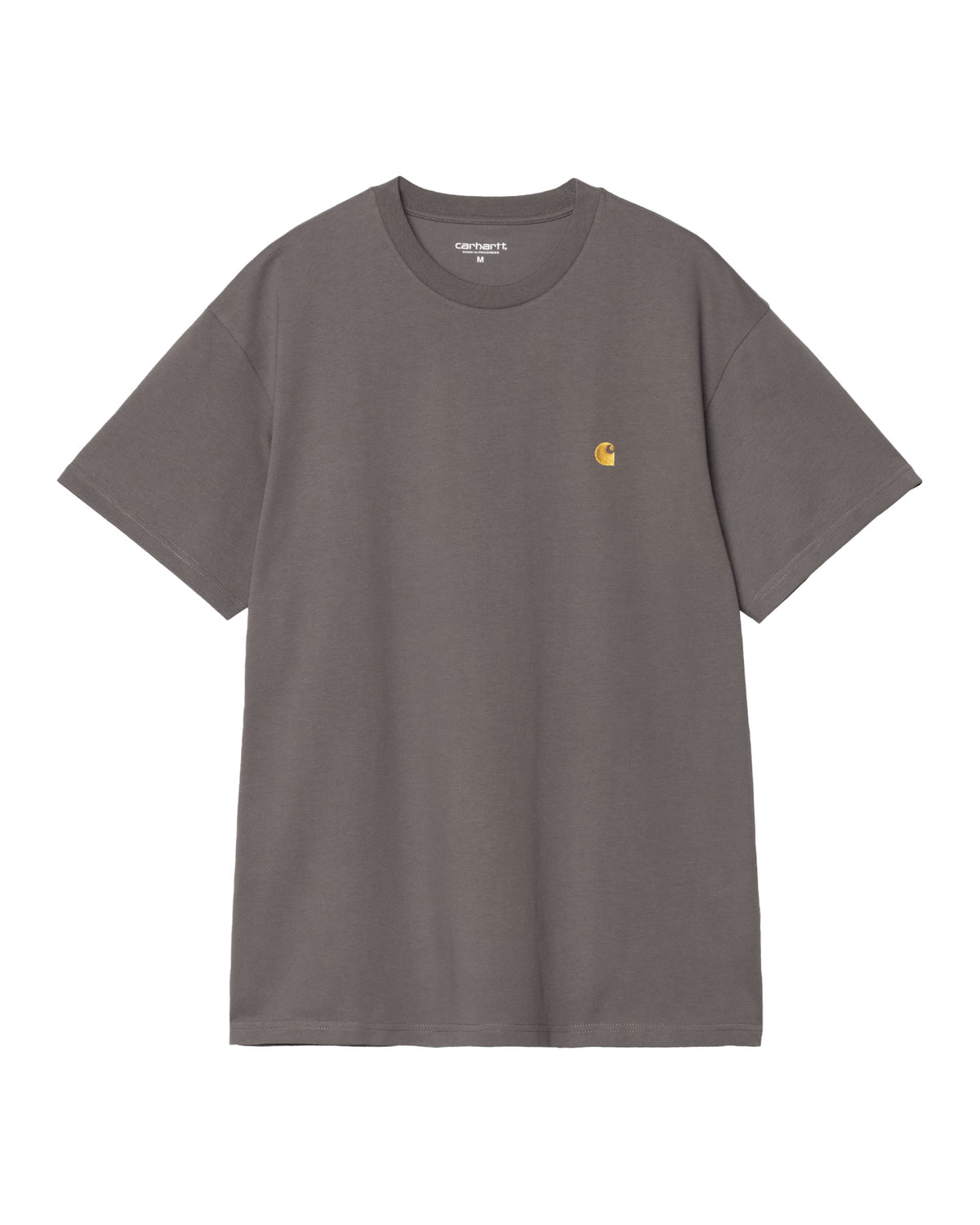 Carhartt Wip Chase Tee Grigio Scuro Oro