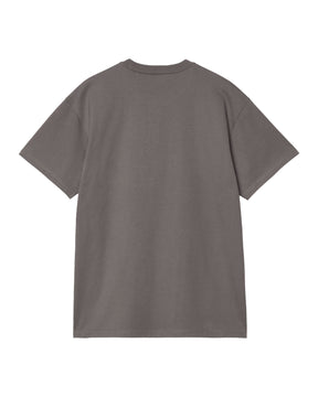 Carhartt Wip Chase Tee Grigio Scuro Oro