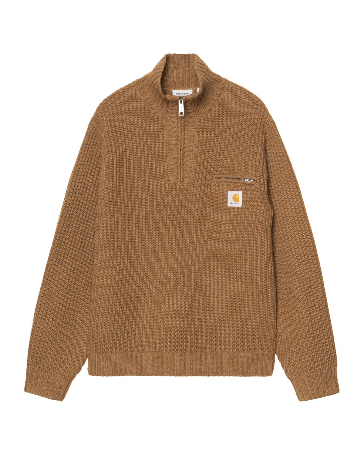 Carhartt Wip Detroit Half Zip Sweater WIP H Brown