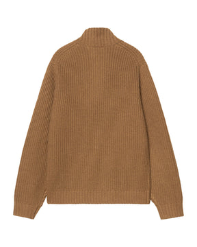 Carhartt Wip Detroit Half Zip Sweater WIP H Brown
