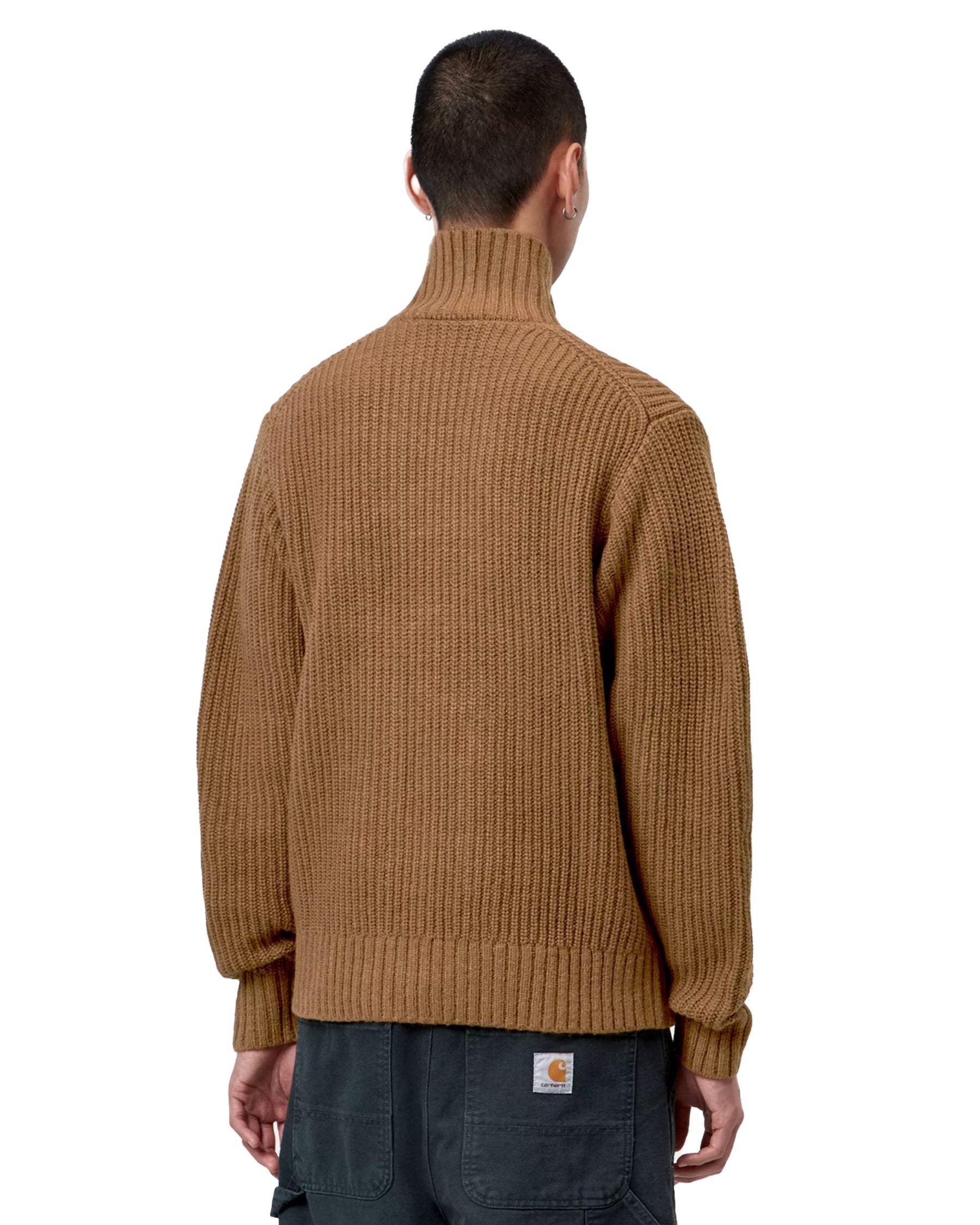 Carhartt Wip Detroit Half Zip Sweater WIP H Brown