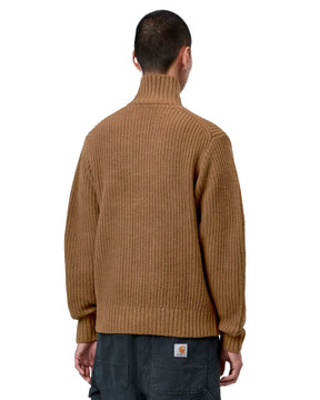 Carhartt Wip Detroit Half Zip Sweater WIP H Brown