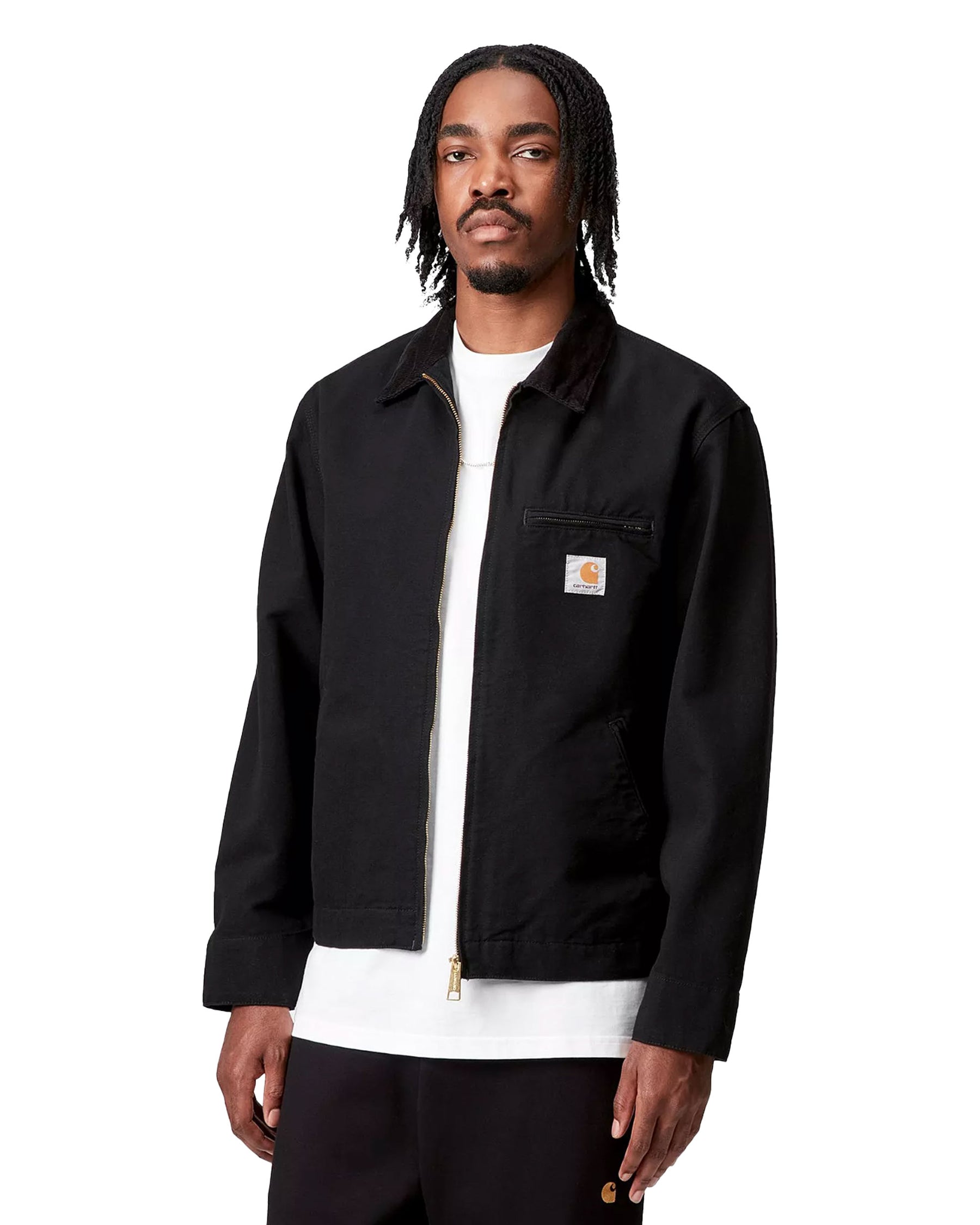 Carhartt Wip Detroit Jacket Black-Black rinsed