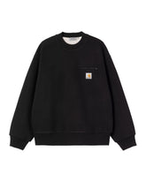 Carhartt Wip Detroit Sweatshirt Black Stone Washed