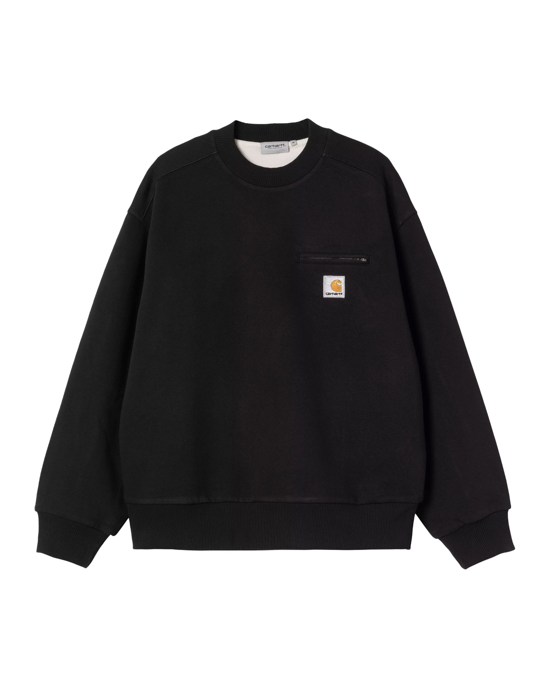 Carhartt Wip Detroit Sweatshirt Black Stone Washed