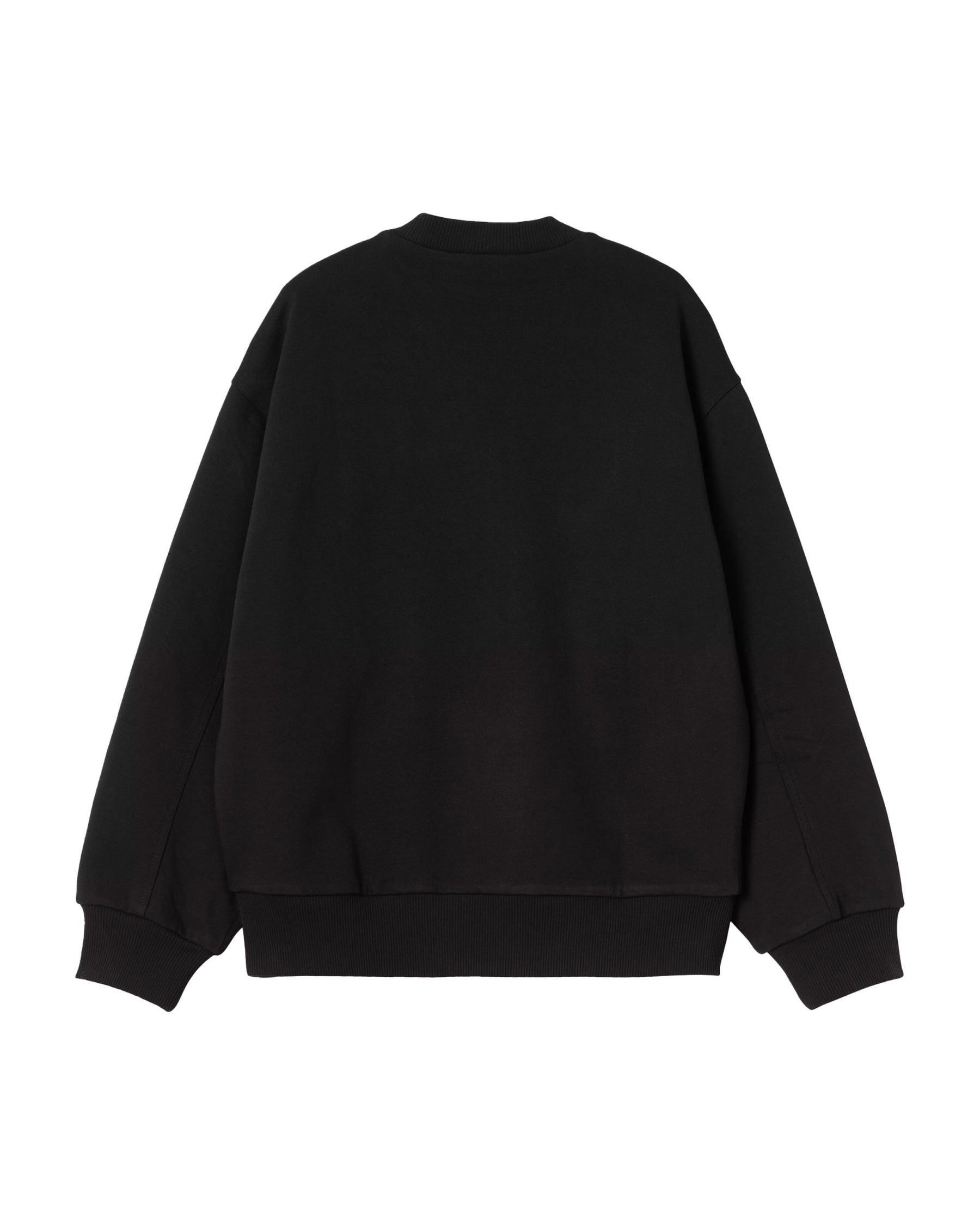 Carhartt Wip Detroit Sweatshirt Black Stone Washed