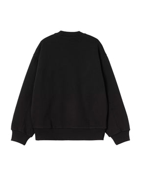 Carhartt Wip Detroit Sweatshirt Black Stone Washed