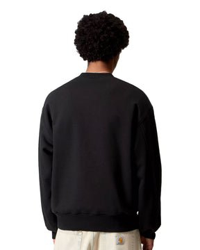 Carhartt Wip Detroit Sweatshirt Black Stone Washed