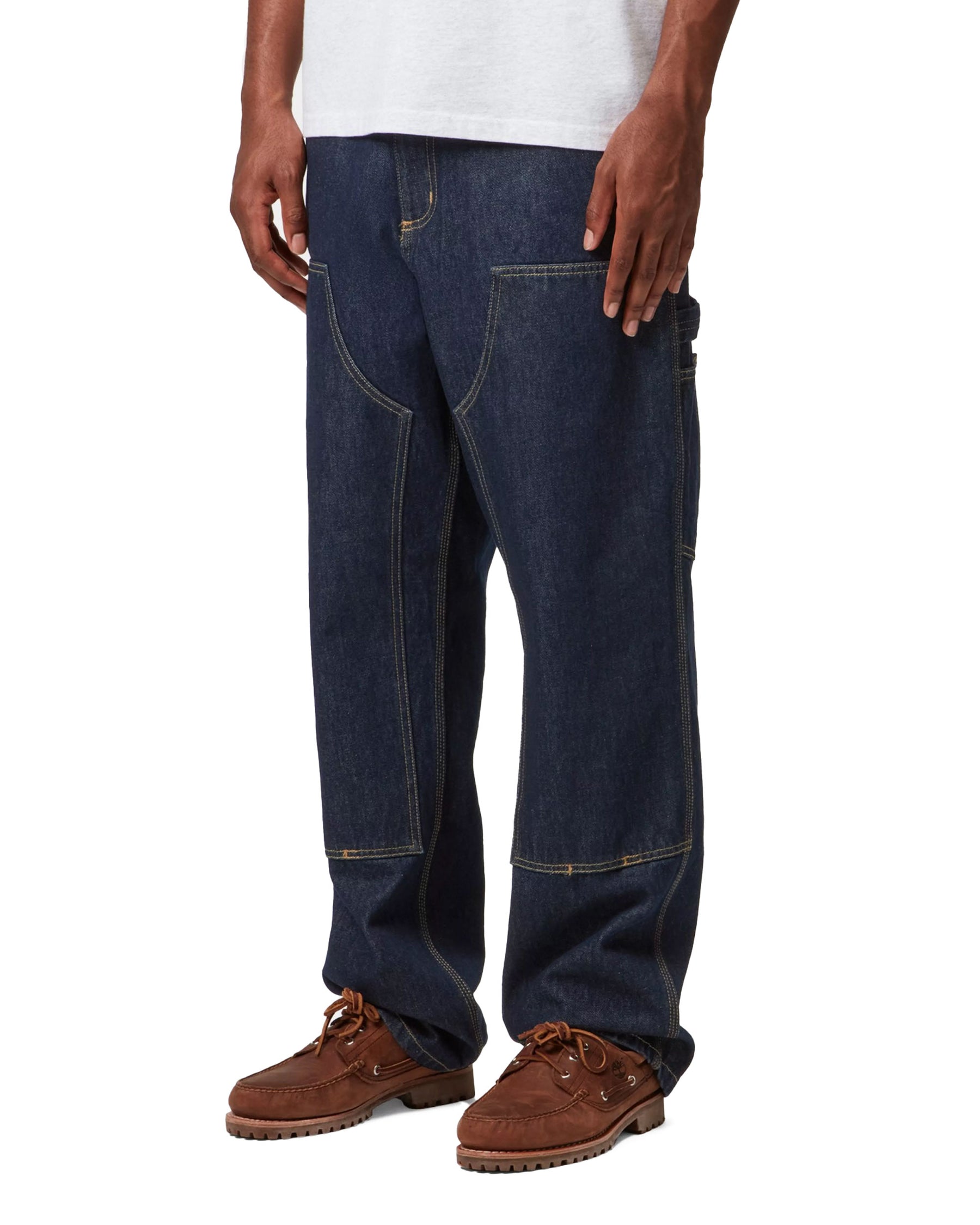 Carhartt Wip Double Knee Pant Blue rinsed
