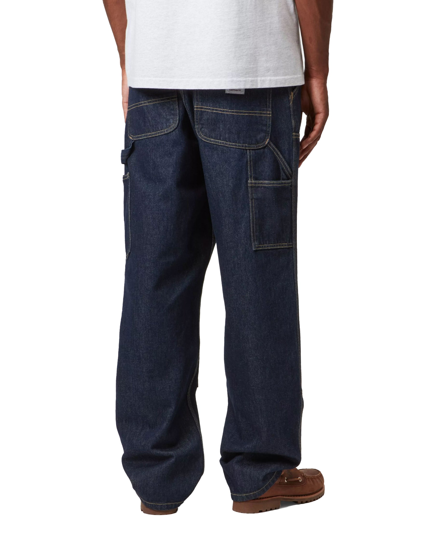Carhartt Wip Double Knee Pant Blue rinsed