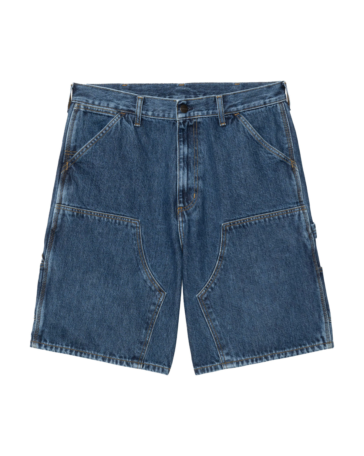 Carhartt Wip Double Knee Short Blue Stone Washed