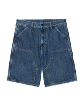 Carhartt Wip Double Knee Short Blue Stone Washed