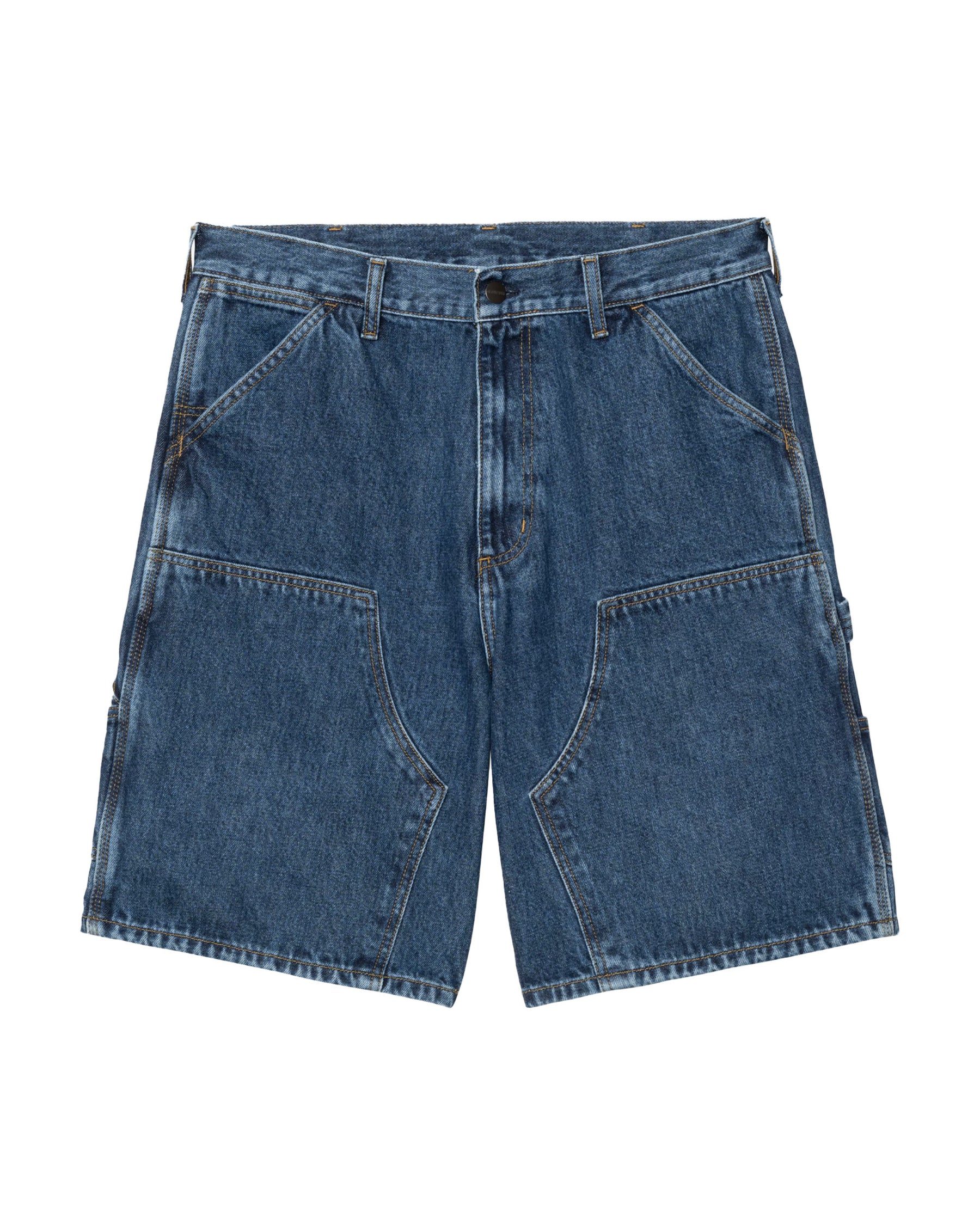 Carhartt Wip Double Knee Short Blue Stone Washed