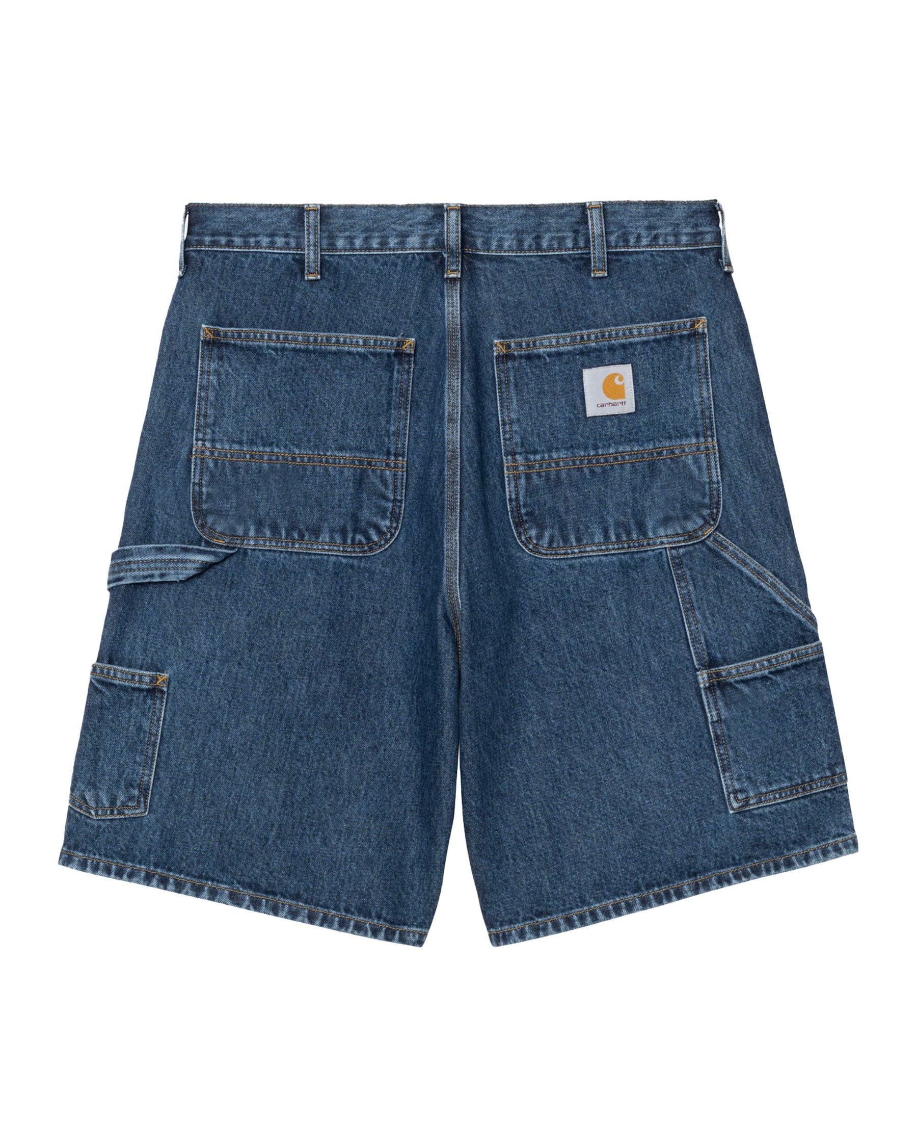 Carhartt Wip Double Knee Short Blue Stone Washed