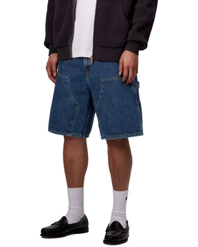 Carhartt Wip Double Knee Short Blue Stone Washed