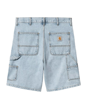 Carhartt Wip Double Knee Short Blue Heavy Stone Bleached
