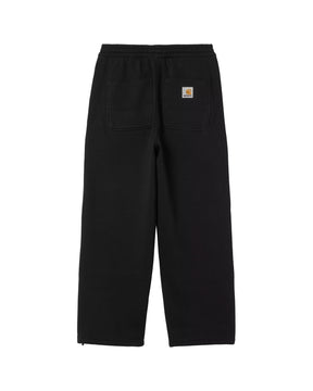 Carhartt Wip Double Knee Sweat Pant Black Stone Washed
