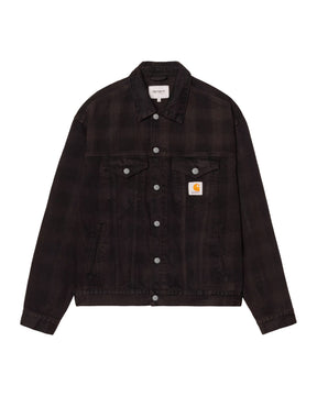 Carhartt Wip Everson Trucker Jacket Everson Print Black Palisander