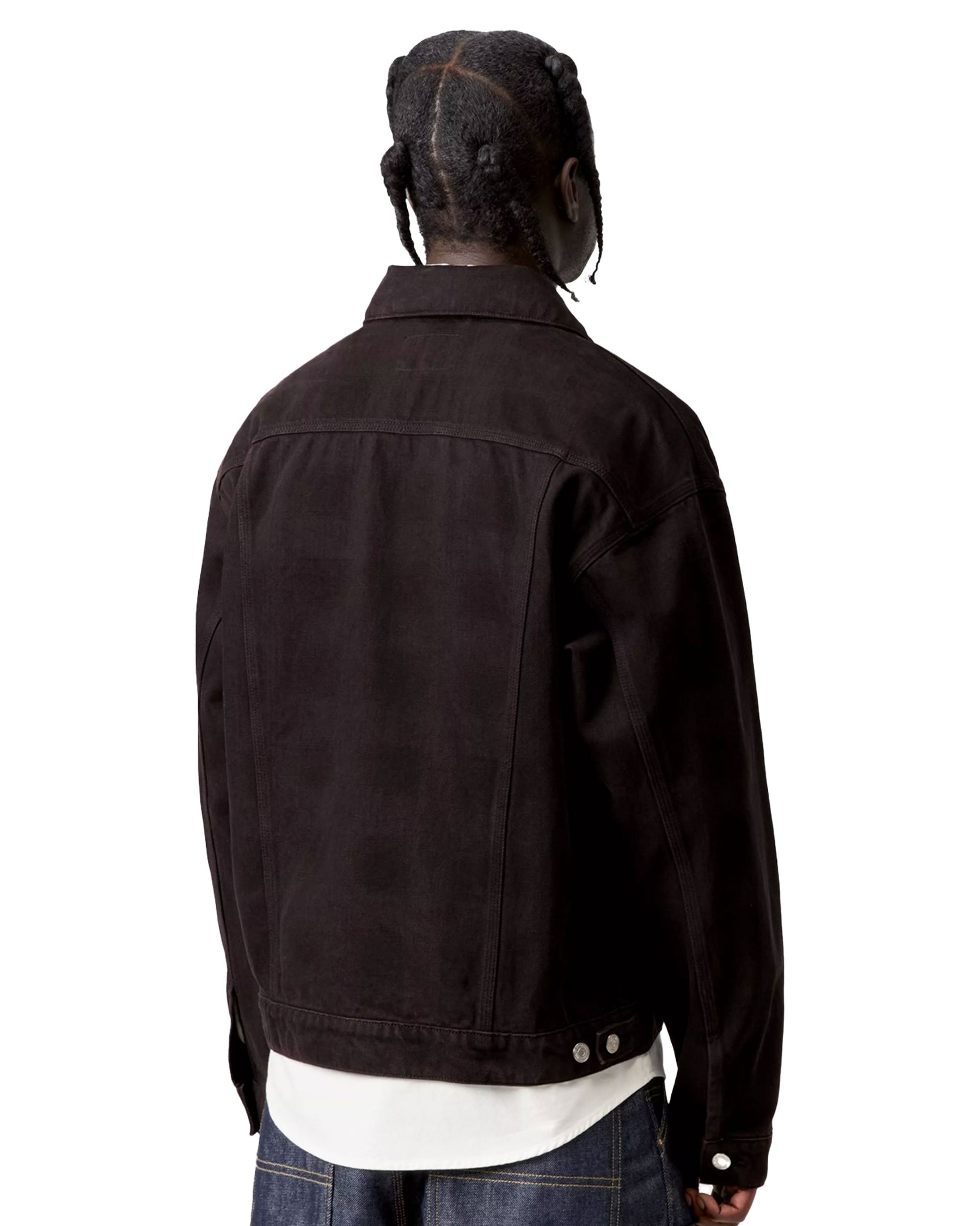 Carhartt Wip Everson Trucker Jacket Everson Print Black Palisander