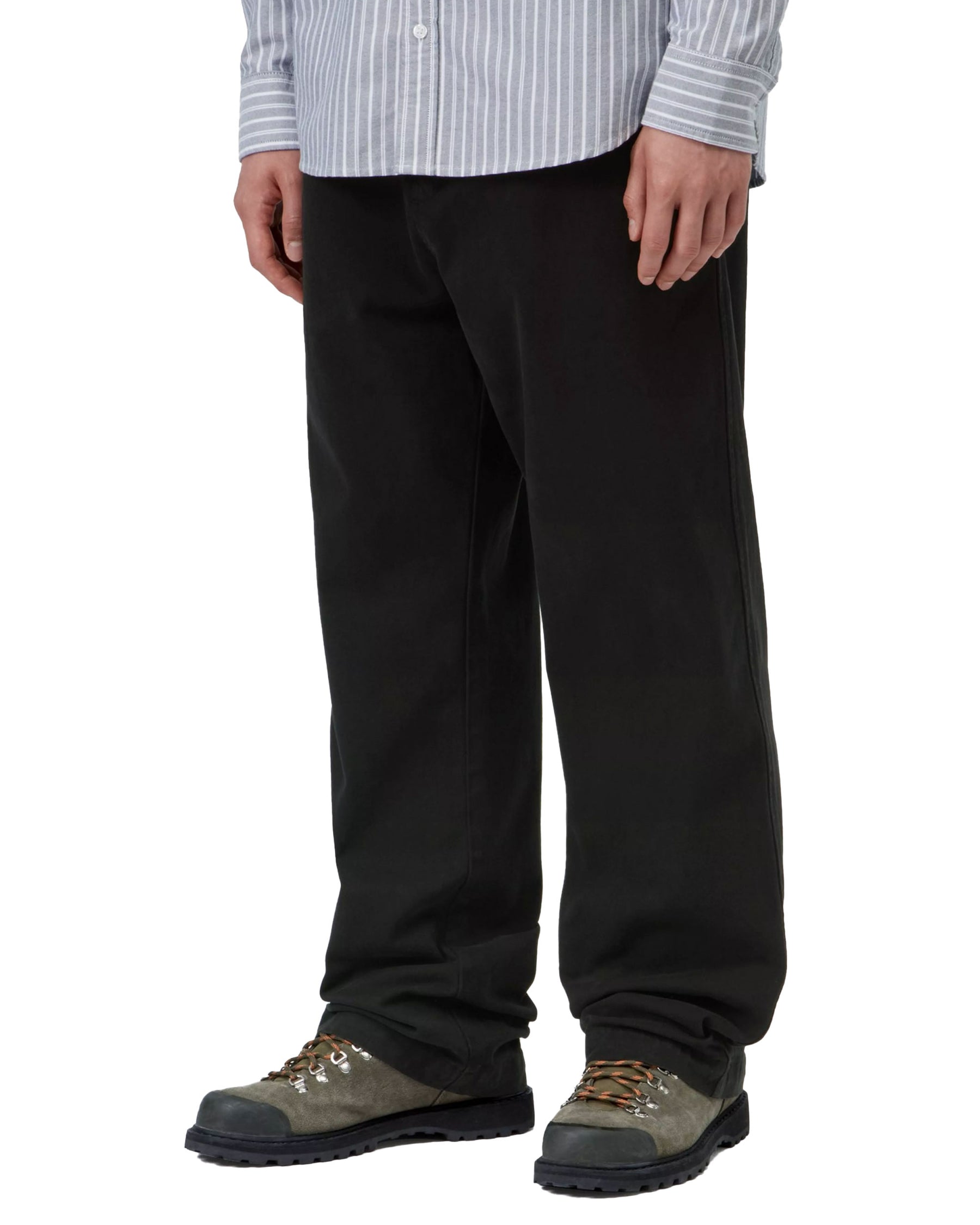 Carhartt Wip Floyde Pant 'Greentree' Stretch Twill Black Garment dyed