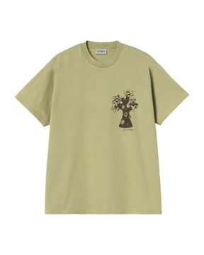 Forma Men's T-Shirt Green Stone Wash